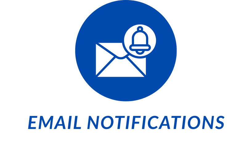 email notifications